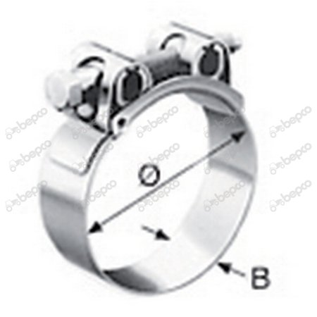 GBS BOLT CLAMP - STAINLESS ST. Ø  85-91