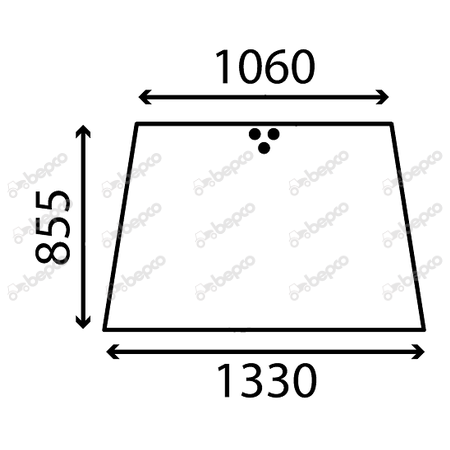 OPENING FRONT WINDSHIELD FLAT - NON-TINTED
