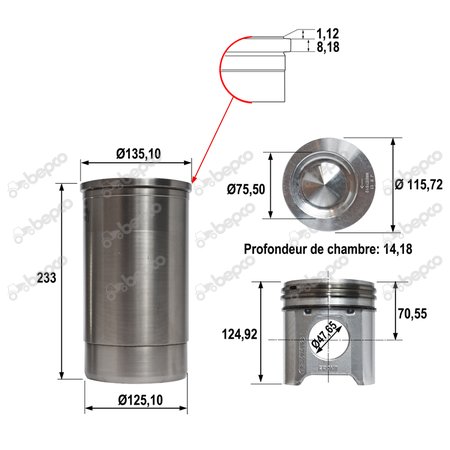 PISTON-LINER KIT 
