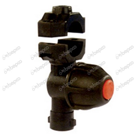 SINGLE OUTLET NOZZLE HOLDER FOR TUBE WITH ANTI DRIP VALVE EPDM - 1/2'' / 7 MM