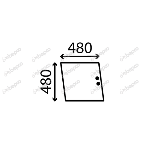 SLIDING SIDE WINDOW FLAT - NON-TINTED