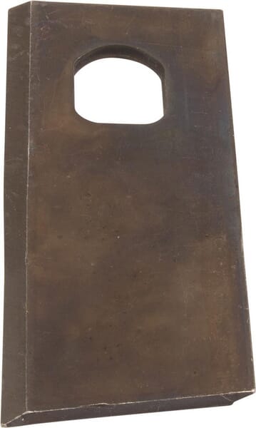 Lamă cositoare 134x55x4mm orificiu 28x21mm oval pachet 25 buc. JF