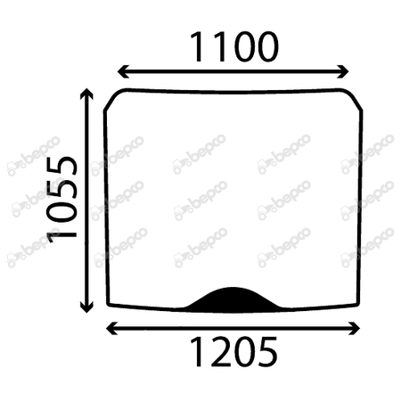 WINDSHIELD CURVED - TINTED
