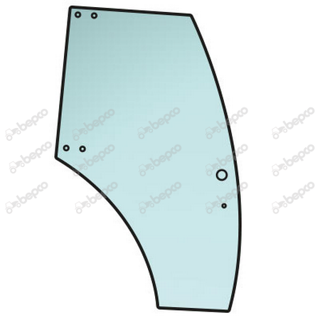 DOOR WINDOW RIGHT - CURVED - TINTED