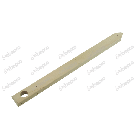 WOOD BAR 25 X 43 MM - Ø 25 MM - L 530 MM