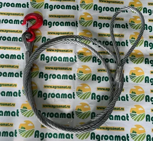 [AMAT1-41823] Cablu Troliu din Otel 16x4M cu Carlig