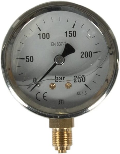 [AMAT1-53860] Manometru Ø63 0-250bar ¼" jos