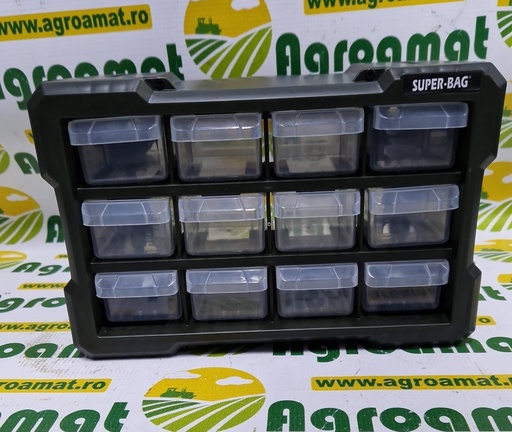 [AMAT1-45215] Cutie Depozitare Verde cu 12 Sertare