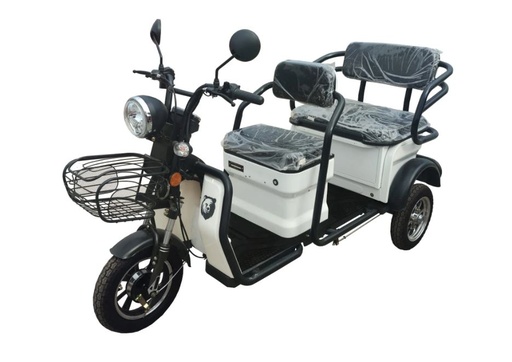 [AMAT1-47868] Triciclu electric Thor TRAVEL cu CIV -alb 1000W 60V32Ah