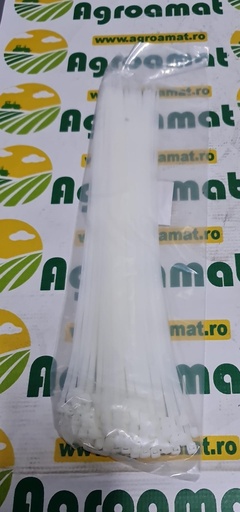 [AMAT1-48422] Colier Plastic Alb 370x3.6mm , 100 Buc