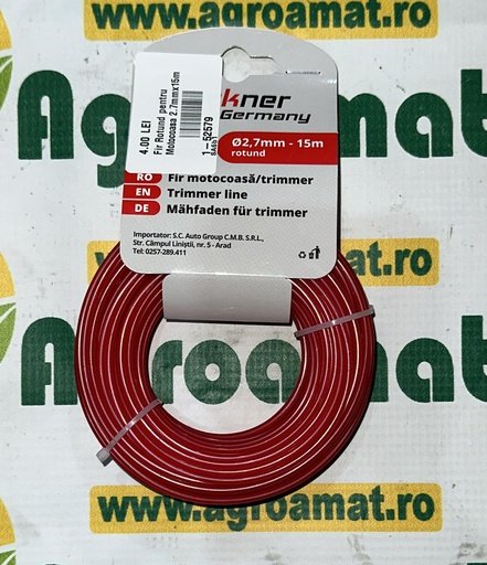 [AMAT1-52579] Fir Rotund pentru Motocoasa 2.7mmx15m