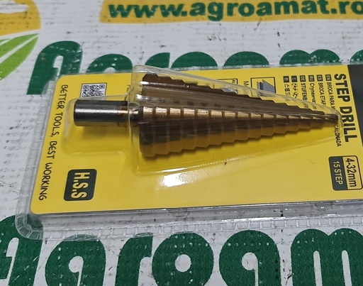 [AMAT1-65773] Burghiu Conic in 15 Trepte 4-32mm