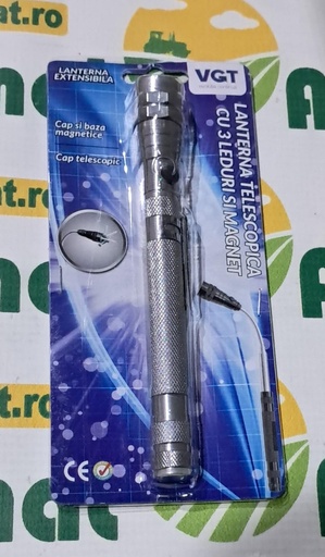 [AMAT1-67961] Lanterna Telescopica 3 Leduri cu Magnet