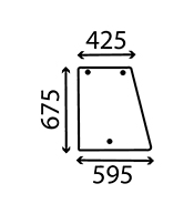[AMAT1-68300] Geam Lateral Stanga Spate 248718A1