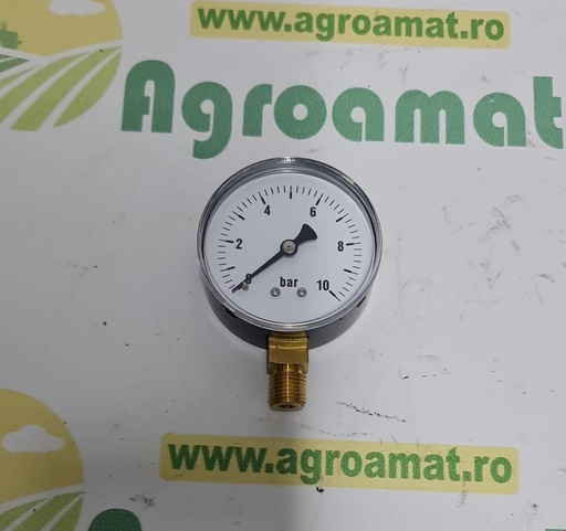 [AMAT1-68408] Manometru Ø63 0-10bar ¼" Jos