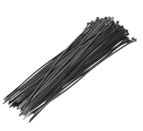 [AMAT1-70299] Colier Plastic 4.7x350mm Negru 100 Buc