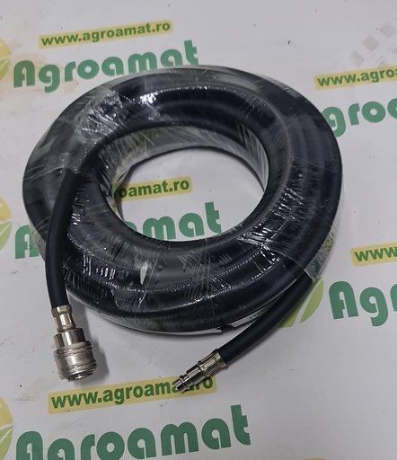 [AMAT1-71688] Furtun Aer Compresor 12m Cauciucat 6x12mm si Cuple Rapide Universale