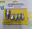 Set 5 Cuple Rapide 1/4 Furtunuri Aer Comprimat
