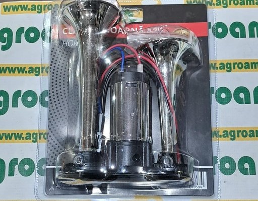 [AMAT1-72178] Claxon 2 Trompete 12V cu Compresor 