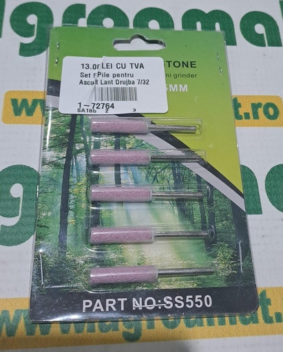 [AMAT1-72764] Set 5 Pile pentru Ascutit Lant Drujba 7/32 