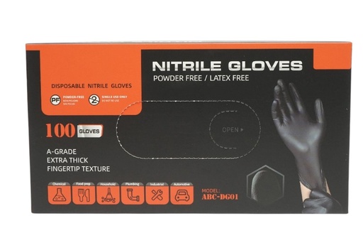 [AMAT1-73447] Manusi Negre din Nitril Marimea L 100-Buc 
