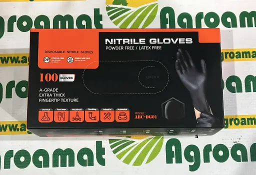 [AMAT1-76817] Manusi din Nitril Negre Marimea L 100 buc 