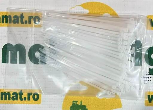 [AMAT1-77549] Colier Plastic Alb 2.5x100mm 100 buc/set
