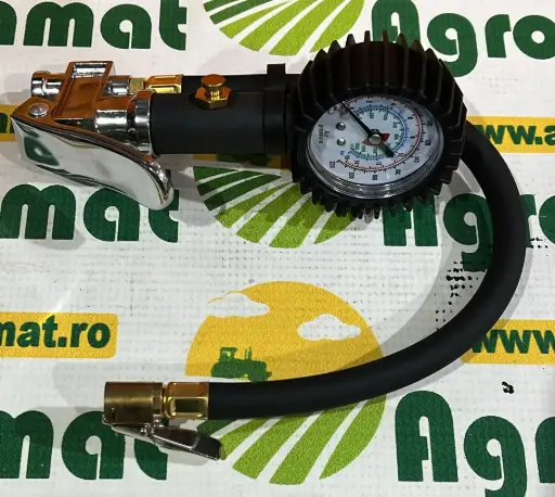 [AMAT1-77556] Pistol Umflat Roti cu Furtun si Manometru Mecanic 0-15 bar