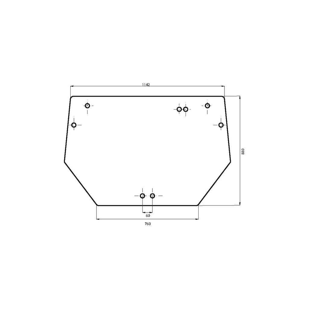 [AMAT2-26014] Geam spate superior 00097699030N