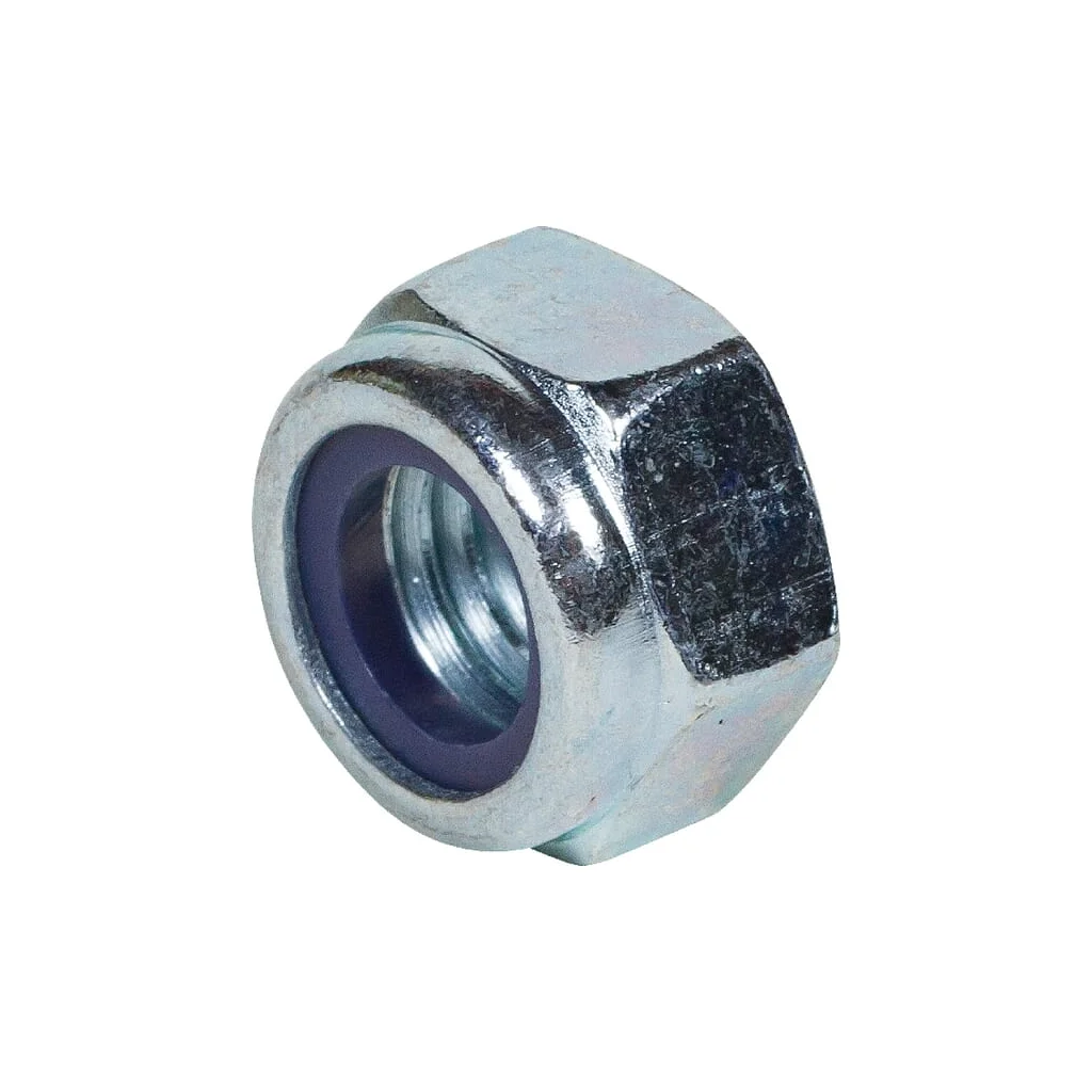[AMAT2-28156] Piuliță hexagonală autoblocantă joasă cu inserție plastic DIN985 SSM M12 zincată grupa 8 Placat cu zinc 00350059