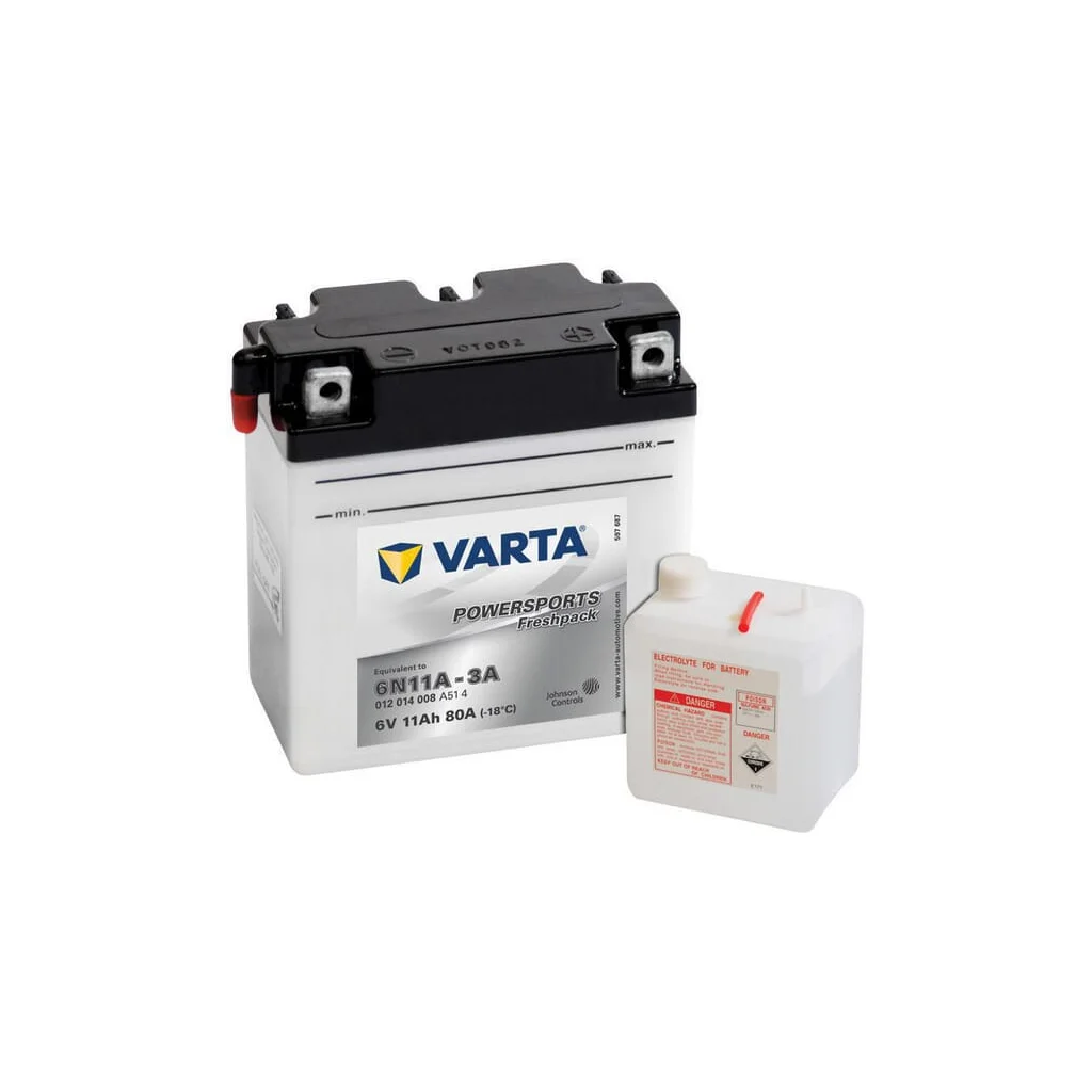 Baterie 6V 11Ah 80A Powersports Freshpack VARTA 011014008I314PS