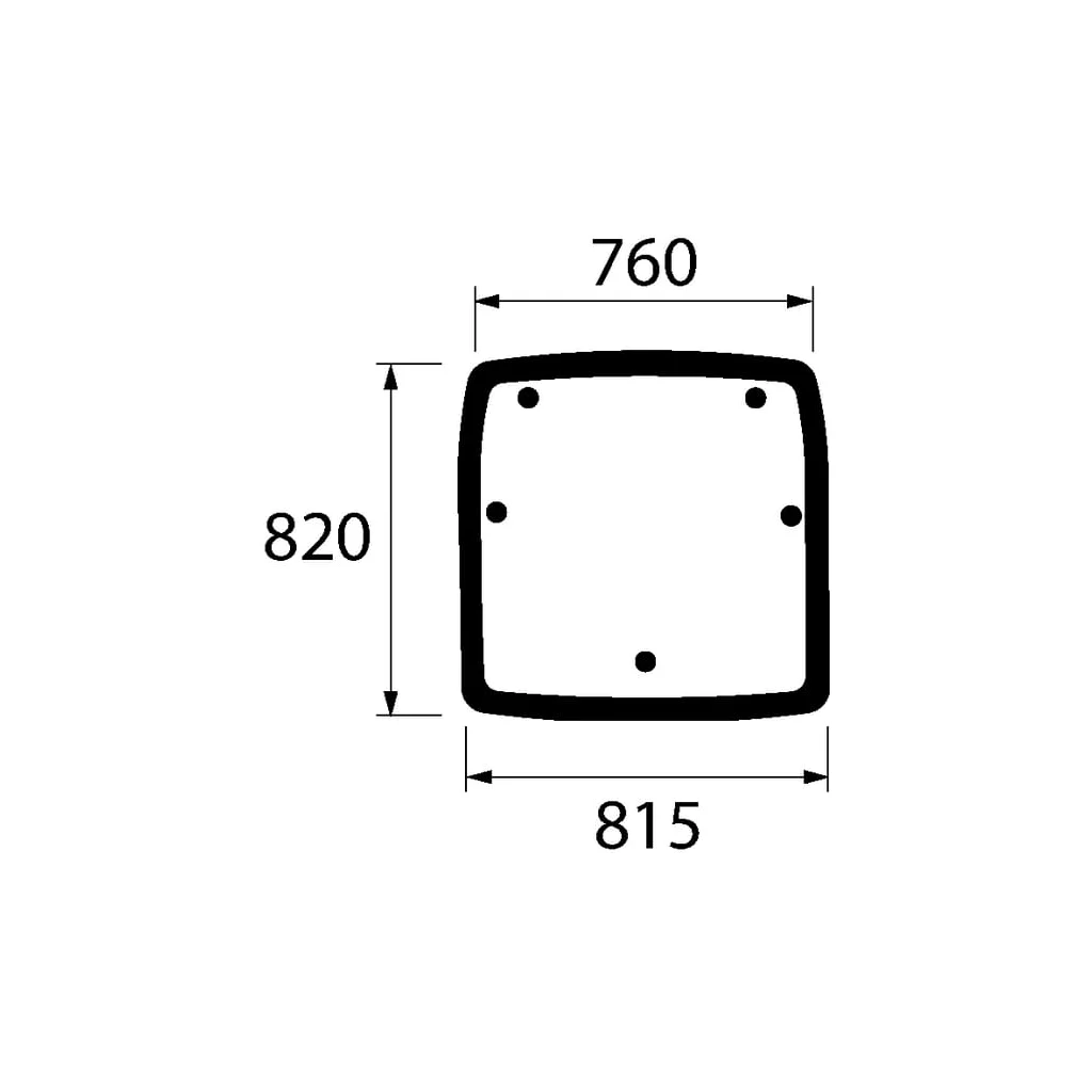 [AMAT2-29033] Geam lucarnă 01064760N