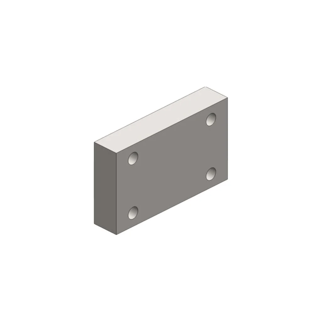 [AMAT2-29505] Placă de montare pentru ochiuri de cârlig cu flanșă 140 x 80 mm, 4 găuri M20 200 x 120 x 40 mm Scharmüller 00645202