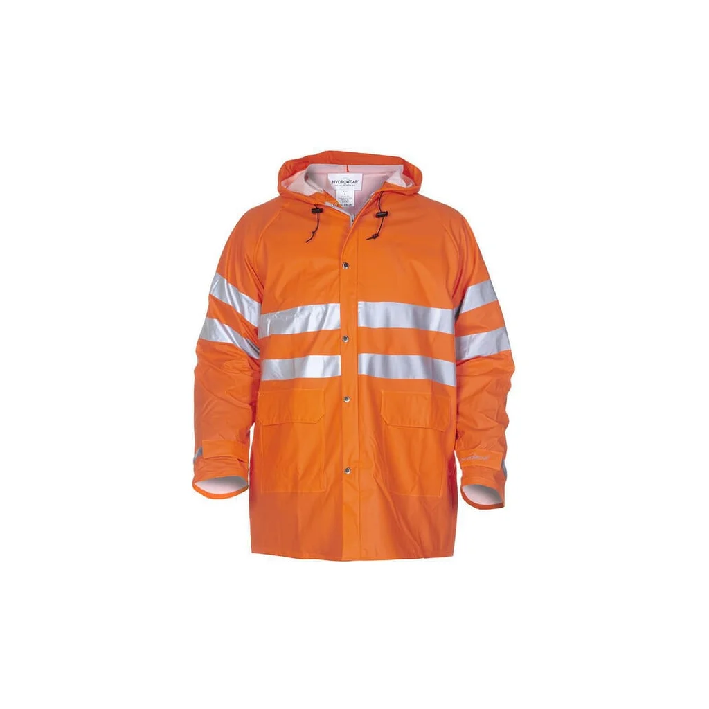 [AMAT2-30571] Jachetă ploaie cu glugă reflectorizantă Hi-vis portocalie 3XL EU:62 Hydrosoft Valencia Hydrowear 015757FO3XL