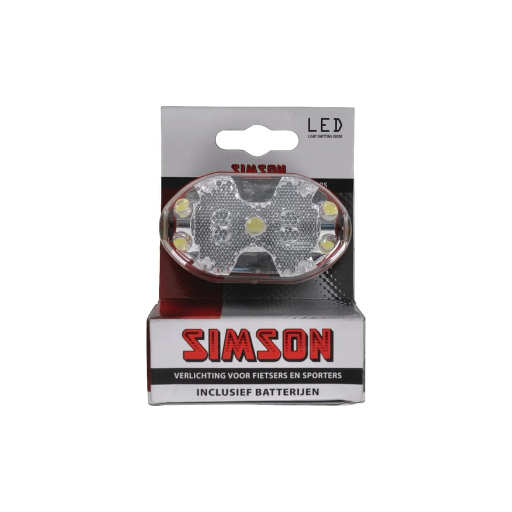 [AMAT2-30887] Lumină faţă LED baterii albă 020756SIM