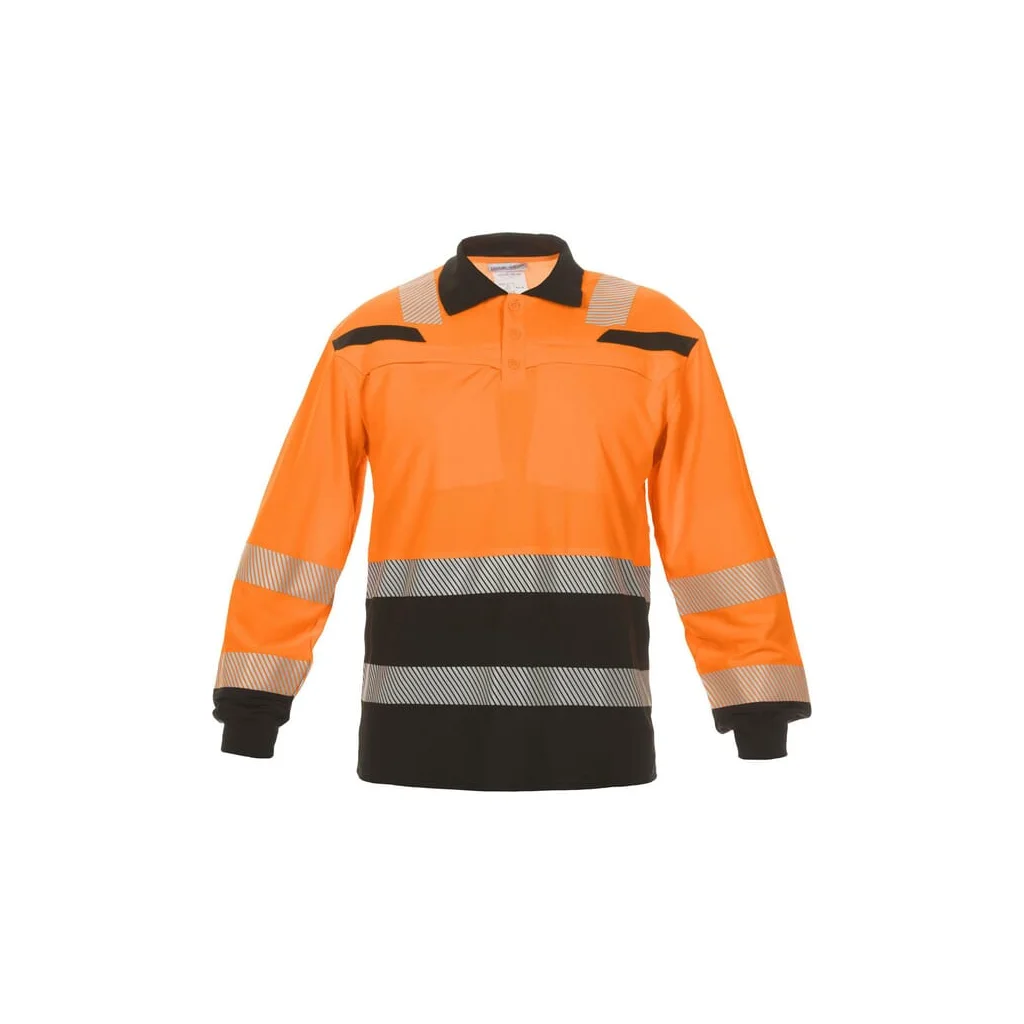 [AMAT2-31587] Polo, mărimea L/42, mânecă lungă, portocaliu/negru, de Hydrowear 040460OBL