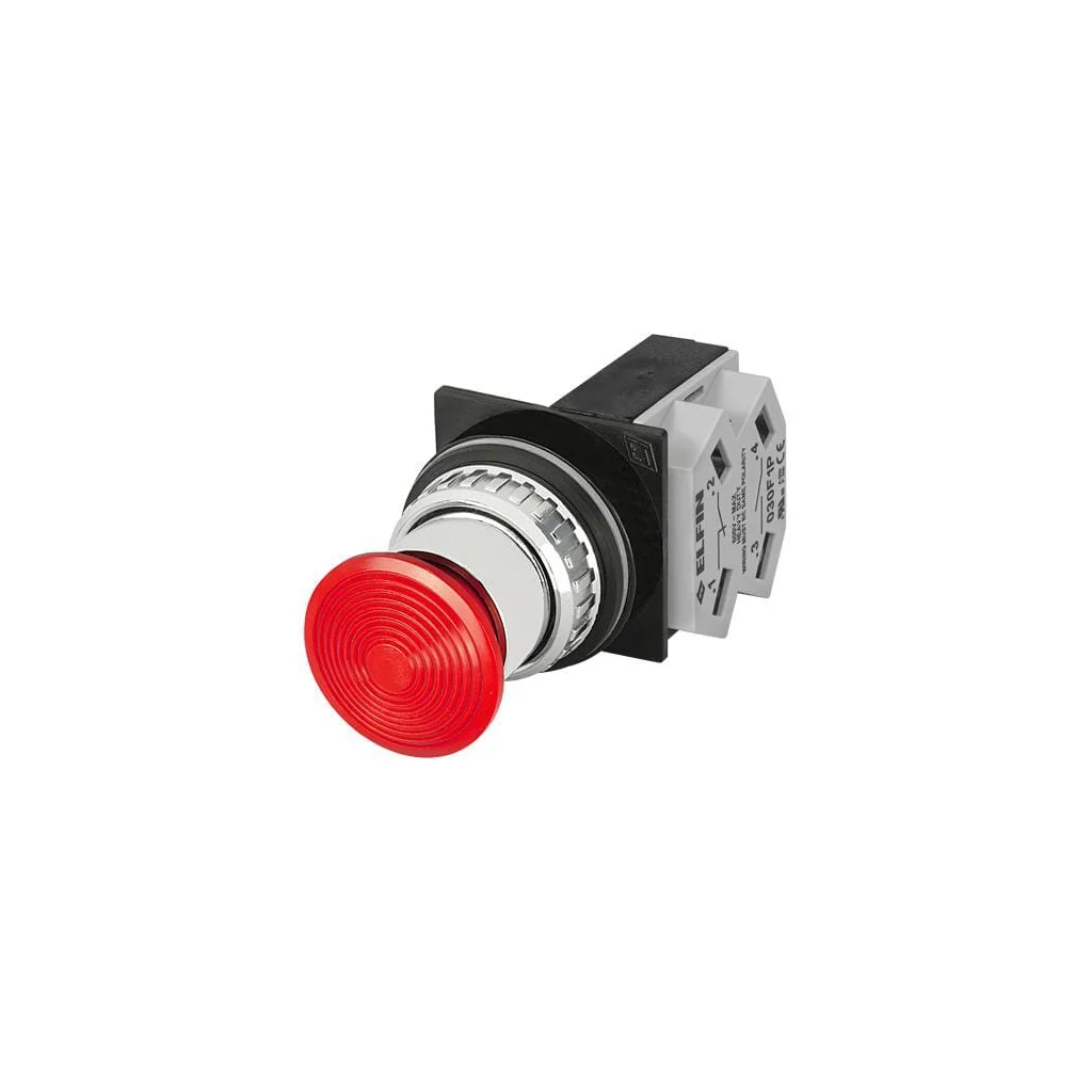 [AMAT2-32349] Buton ciupercă, roșu, 30mm 030PFRF1
