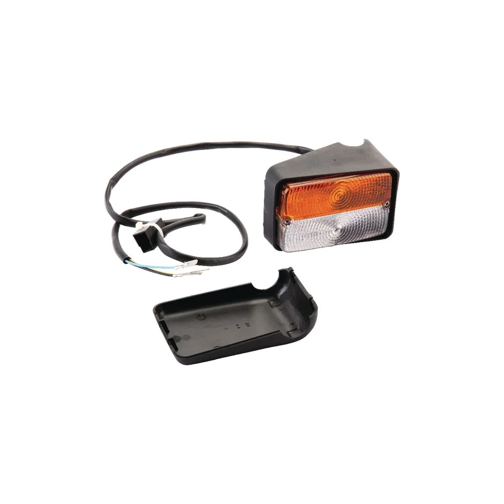 [AMAT2-32563] Lumină de poziție dreptunghiulară, transparent/chihlimbar, cu șuruburi, Cobo 03410000