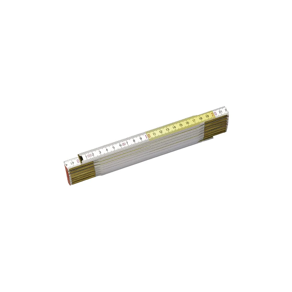 [AMAT2-33186] Metru pliant din lemn, galben/alb 2 m 035458