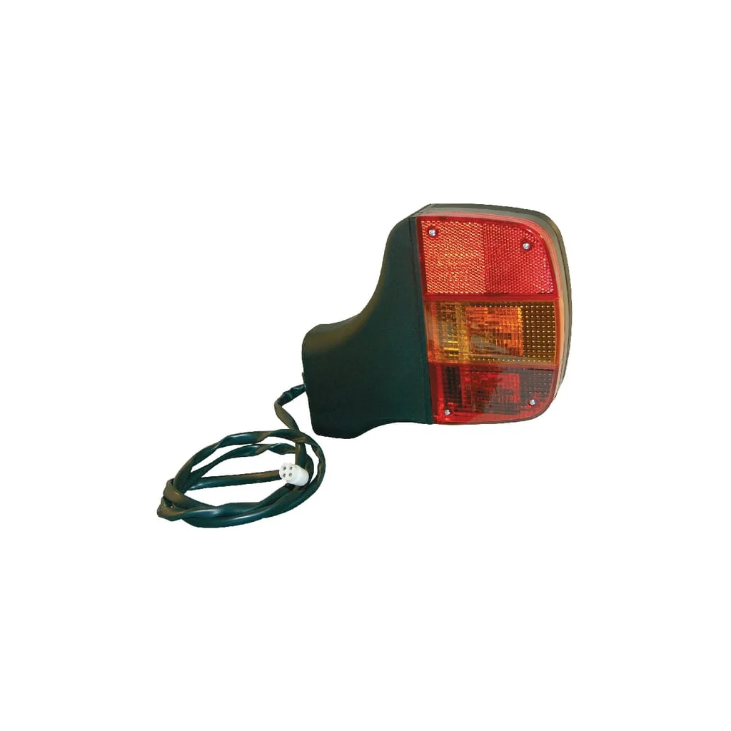 [AMAT2-35912] Stop spate dreapta, rectangular, roșu/galben, prindere cu șuruburi, 112x175mm, mufă AMP, Cobo 04311000