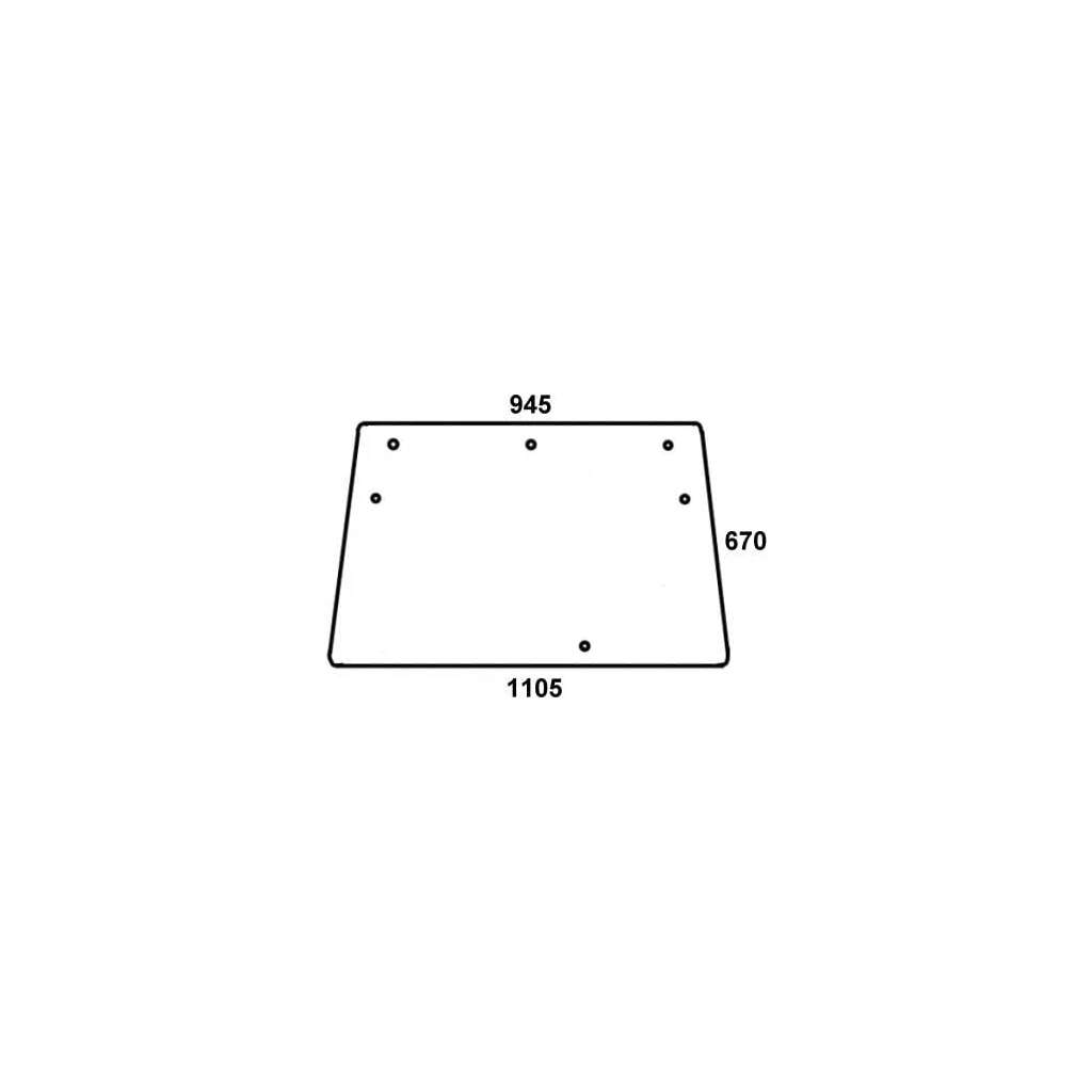 [AMAT2-35923] Geam față superior 04366118N
