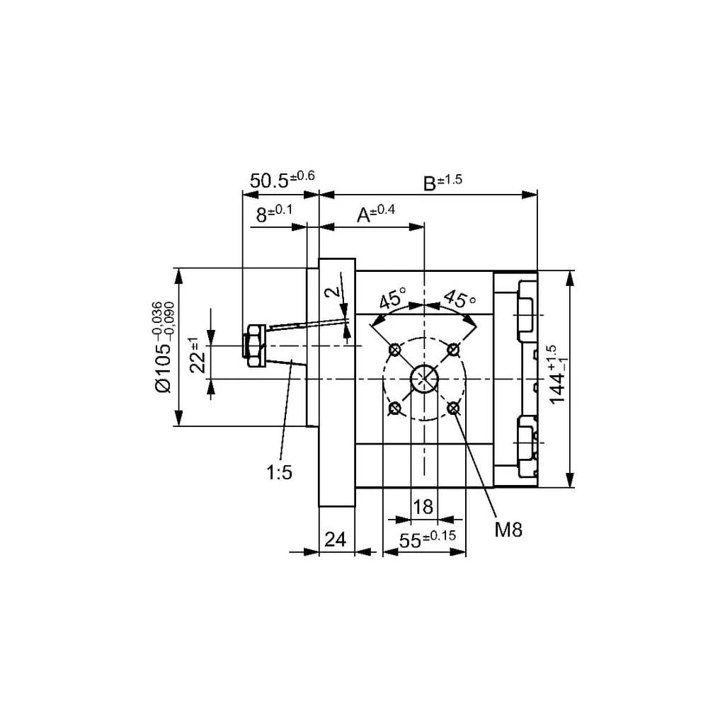 [AMAT2-38066] Pompă hidraulică cu angrenaje AZPG-22-032LCB20MB Bosch Rexroth 0510725444