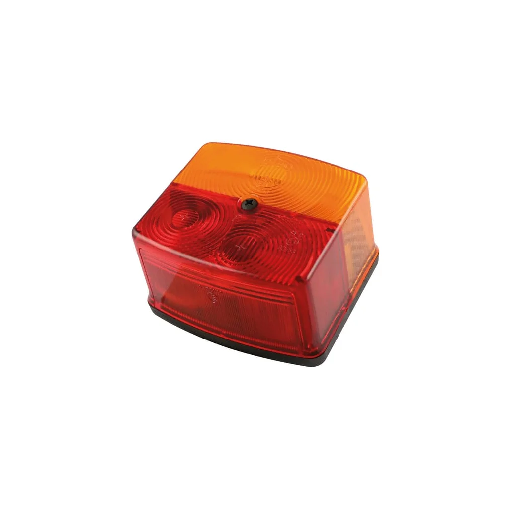 [AMAT2-46164] Lumină spate pătrată, 12V, galben/roșu, prindere cu șurub, 95x85x55mm, BBS(K) 6025, dreapta 106025120