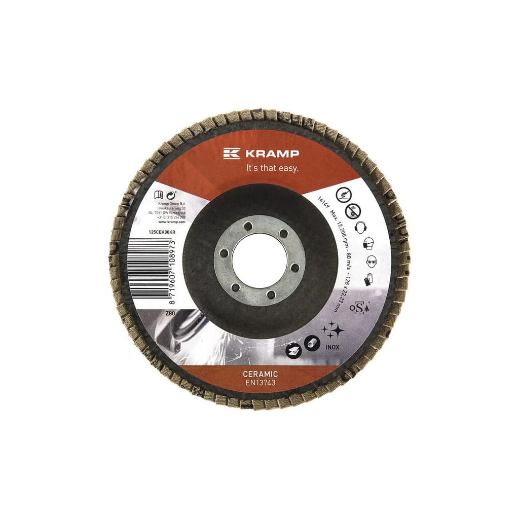 [AMAT2-59816] Disc lamelar ceramică 125mm K80 125CEK80KR