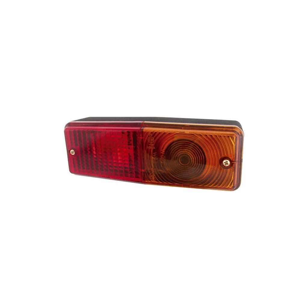 [AMAT2-64694] Lampă spate dreptunghiulară 12-24V galben/roșu cu șurub 200x70mm Waś 1400681300