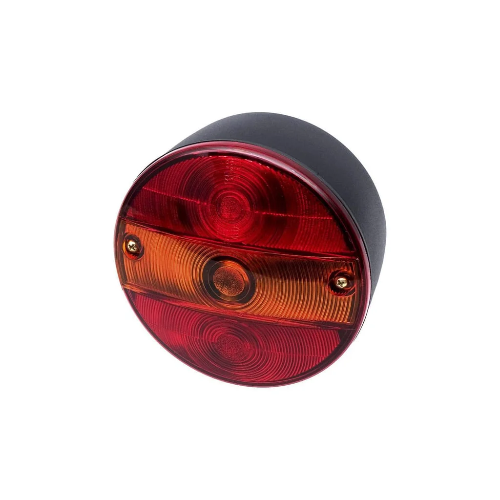 [AMAT2-65010] Lampă spate dreapta rotundă 12/24V galben/roșu cu șurub diametru 142mm Waś 1400681210