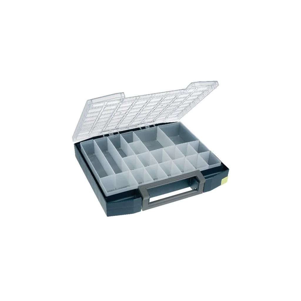 [AMAT2-62193] Cutie de sortiment 465x401x78mm, capacitate 20l, polipropilenă albastră, 20 compartimente, Boxxser 80 8x8 de Raaco 134989