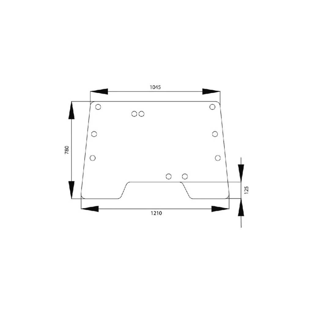 [AMAT2-62245] Geam frontal sus, detașabil 1332505C1N