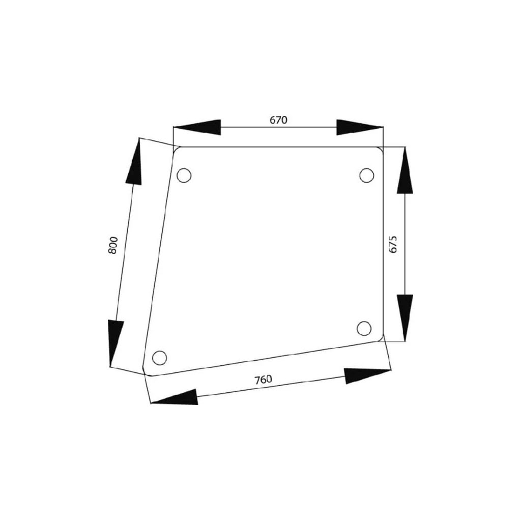 [AMAT2-62250] Geam de ușă sus 1332485C1N