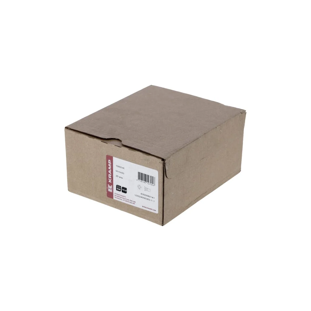 [AMAT2-47347] Șurub plug cu gât pătrat și piuliță M10x80mm VK grupa 8.8 Kramp 1080VK